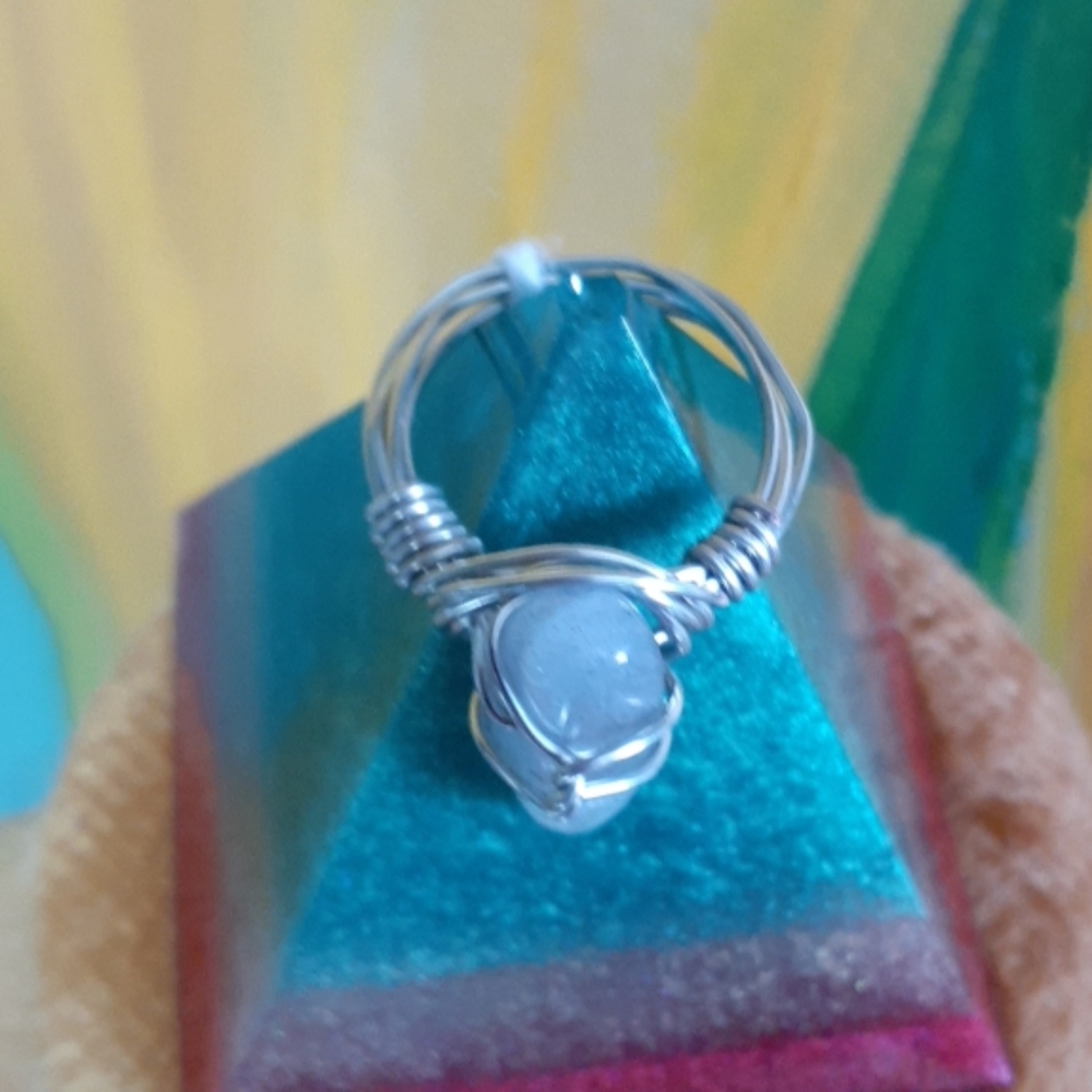 Labradorite & silver ring - Picture 4 of 5